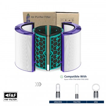 Dyson Hava Temizleyici Fan TP04 / DP04  / DP05 / HP04/ HP05 / TP05 Filtresi    Hepa Karbon 4 Parça Filtre Seti Faf True Hepa 